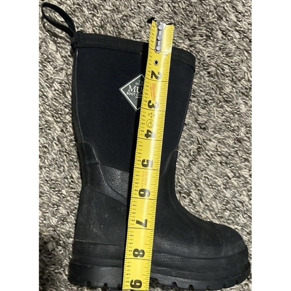 Muck Boot Company Kids C7 Black Waterproof Rain Boots Rubber Neoprene - Picture 13 of 13